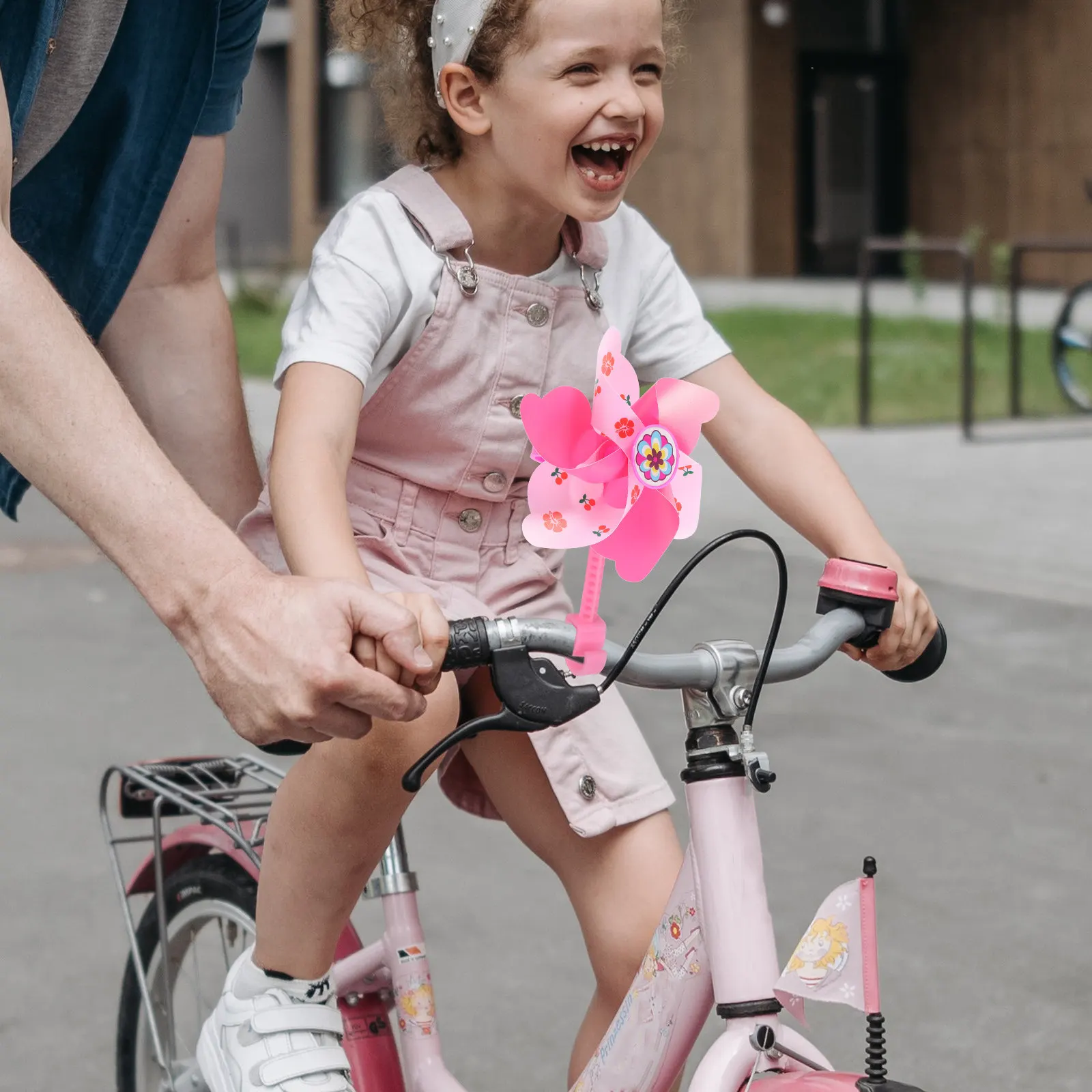 

1Set Bike Pinwheel Rotatable Decorative Bicycle Windmill Colorful Plastic Cloth Scooter Handlebar Ornament Novelty Bike