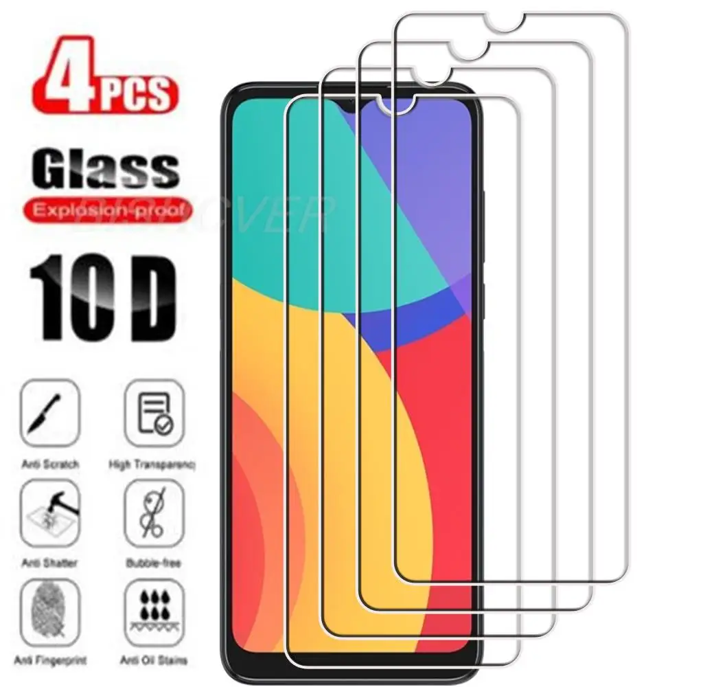 4Pcs Tempered Glass FOR Alcatel 1S 3L 2021 6.52