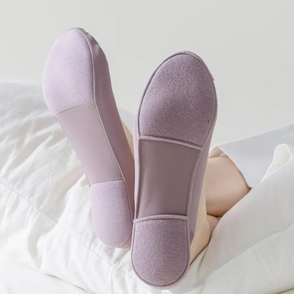 1 Pair Tight Women Socks Non-slip Breathable Pressure-reducing Invisible Socks Summer Stretchy Solid Color No Show Socks