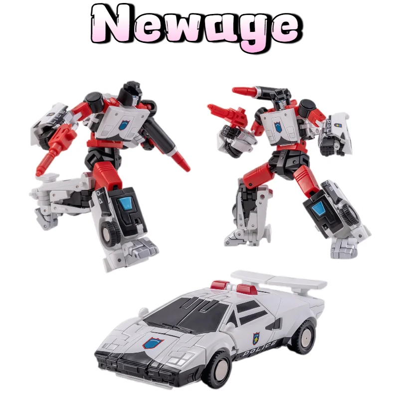 NA H73P Martin Red Alert, Figura de Acción Transformable, Miniatura de Bolsillo, Auto de Policía Autobot, Juguete Coleccionable
