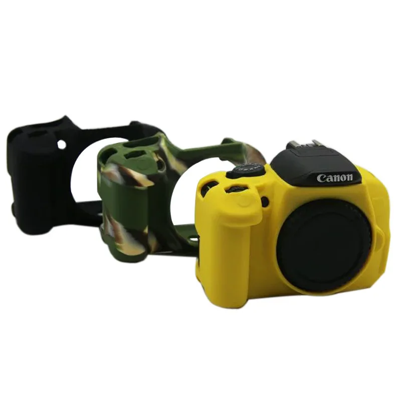 Rubber Silicon Armor Skin Case Cover DSLR Camera Protective Bag for Canon EOS 700D 650D 600D Rebel T3i T4i T5i Kiss X5i X6i X7i