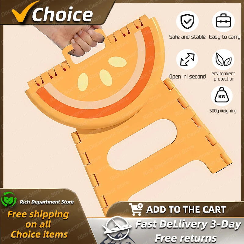 Il più nuovo sgabello pieghevole addensato in plastica calda cartone animato creativo portatile sgabello basso all\'aperto per uso domestico piccola