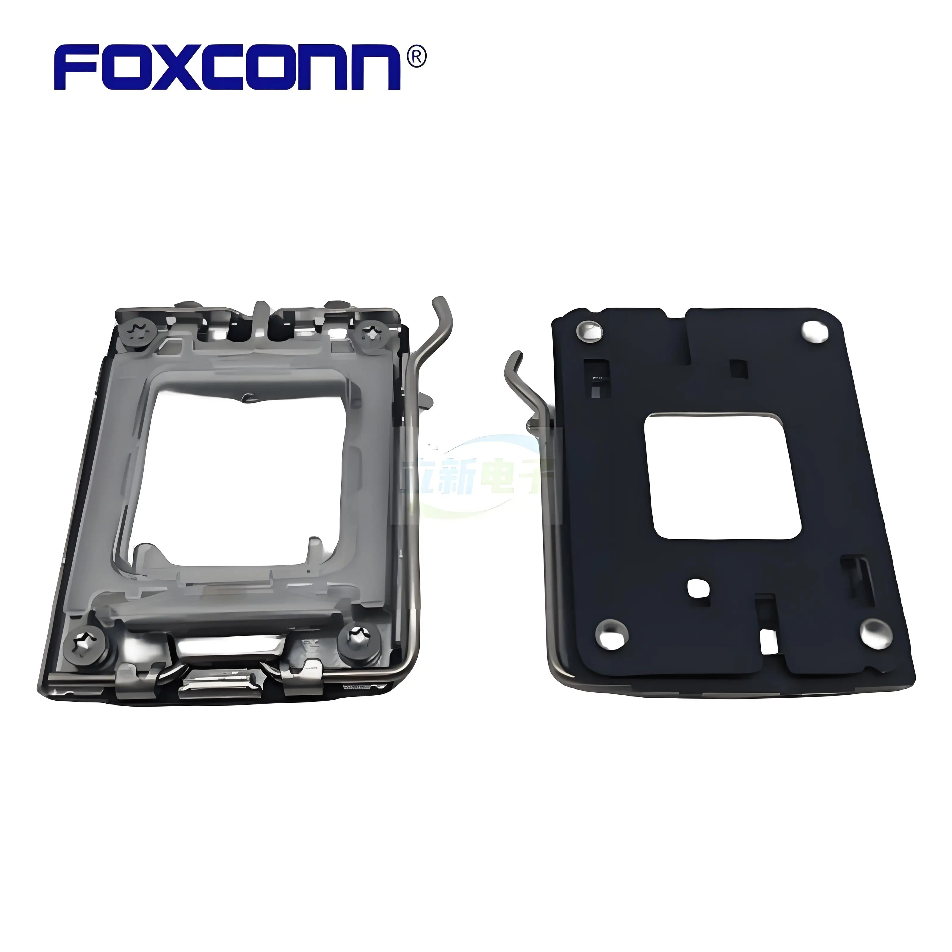 Foxconn AM5 CPU bracket clamp, backplate, protective cover, screws, BP iron bracket backplate set