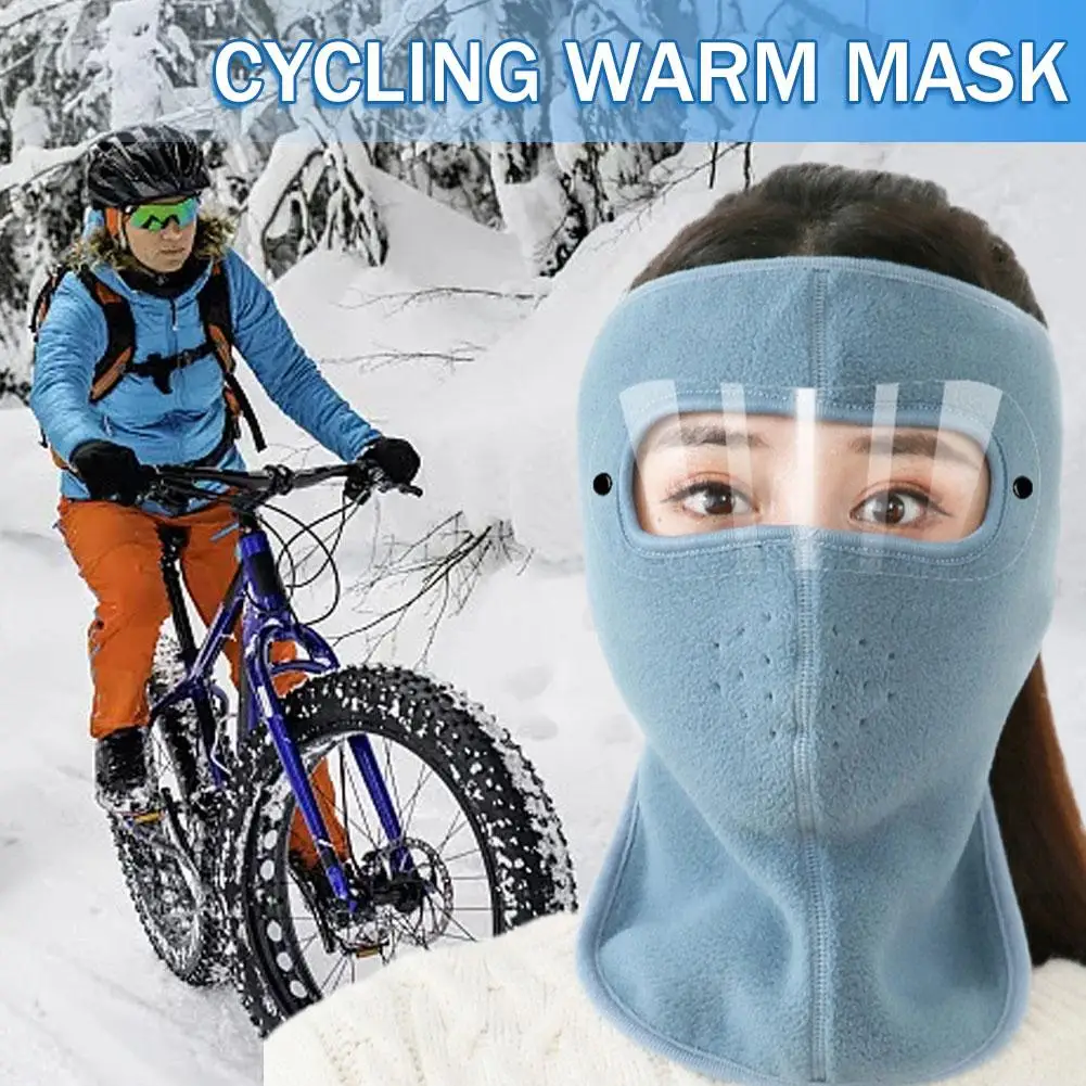 Winter Warm Motorcycle Face Mask Anti-dust Windproof Hat Ski Neck Helmet Hood Cover Face Goggles Mask Full Cover S9F5