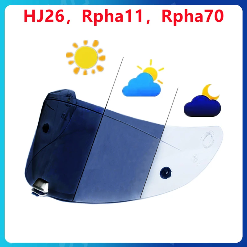 Photochromic Lenses Replacement Visor for HJC HJ-26 RPHA11 RPHA70 Helmet Anti-Scratch Riding Lens