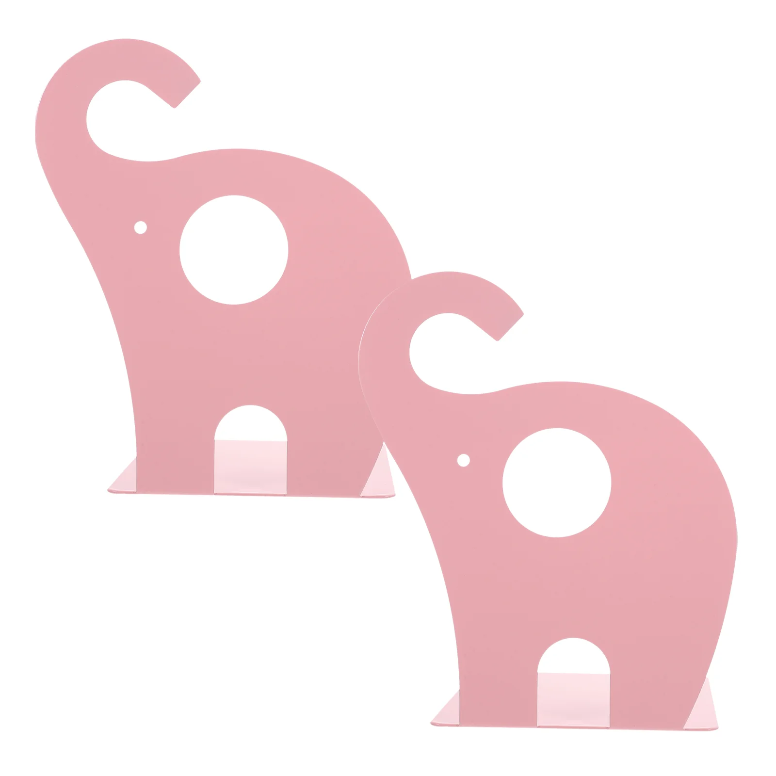 

Book Stand Elephant Bookend Ends for Shelves Bookends Heavy Books Multifunction Decorative Pink Household