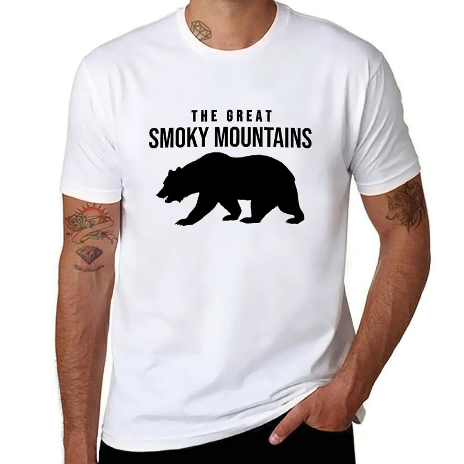 

THE GREAT SMOKEY MOUNTAINS T-Shirt man t shirts graphic t shirts for man pack white T-Shirt