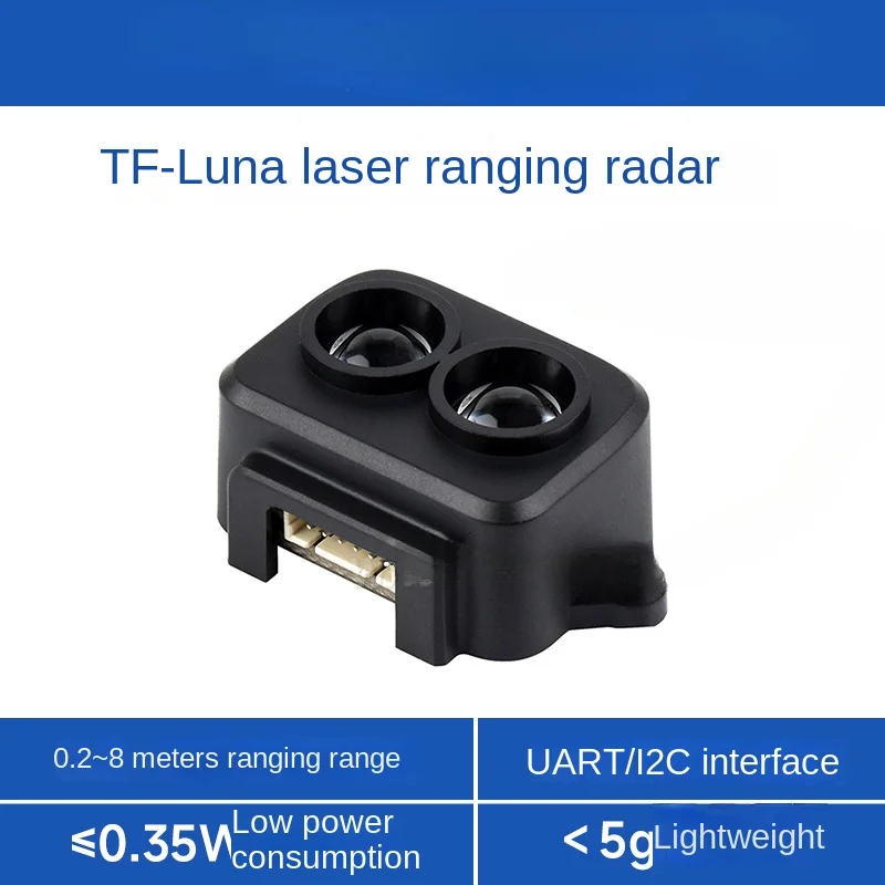 

TF-Luna Laser Radar Distance Measure Sensors 8M Ranging Low Power Consumption Easy Integration TOF Ranging Principle