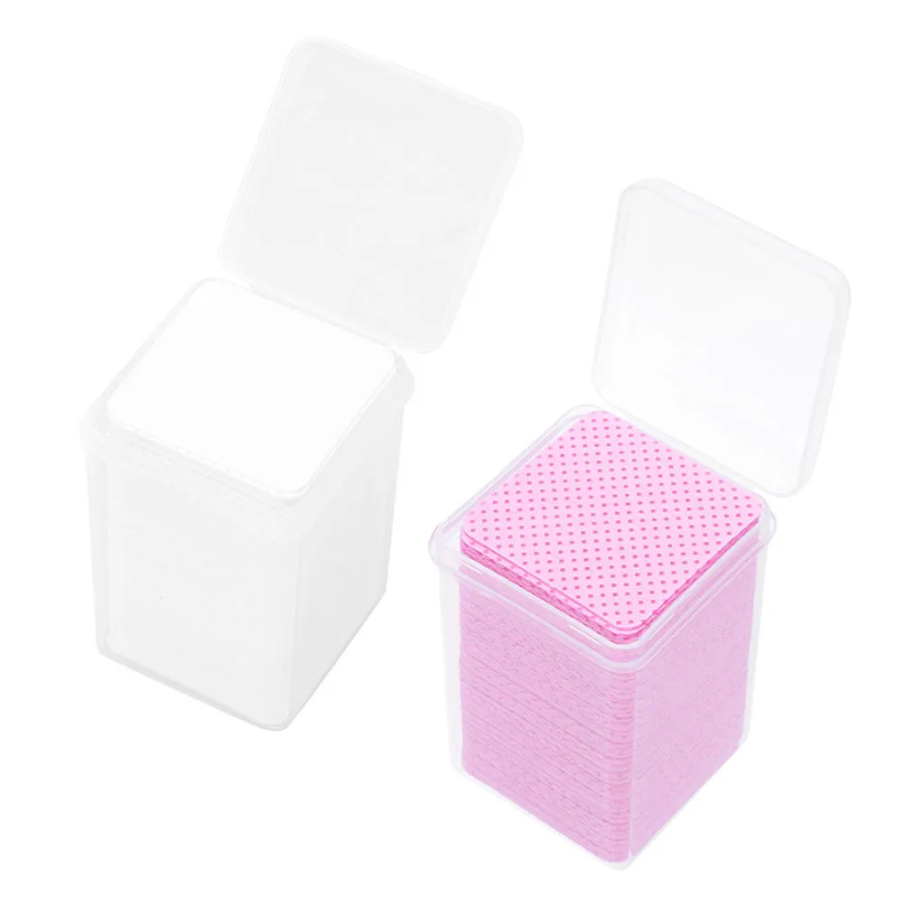 2 صناديق وسادات قطنية رمش تمديد الغراء زجاجة مساحات المهنية صالون تنظيف الملابس الغراء بقايا مزيل خالية من الوبر #3