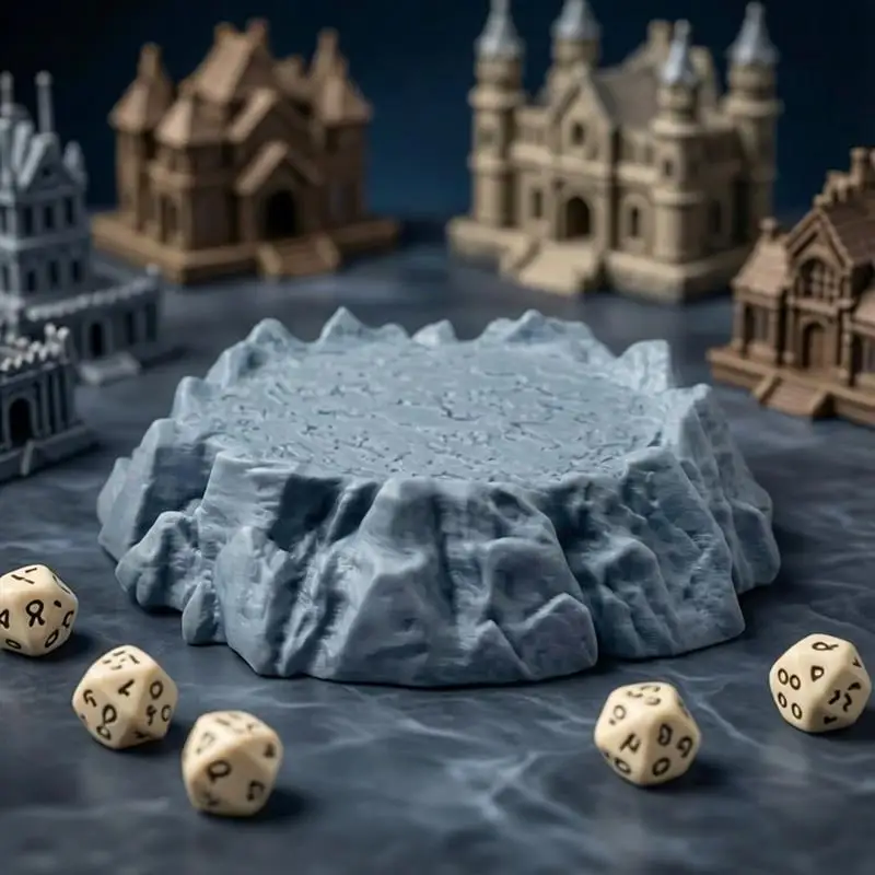 

Миниатюрная каменная платформа для настольных игр D&D, декоративная подставка для создания сцен