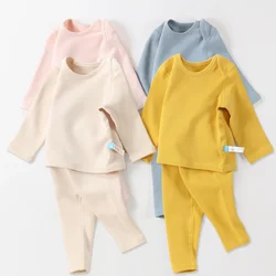 Boys Thermal Underwear Sets Autumn Winter Girls Long Warm Comfortable Children Home Sleepwear Kids Cation Fluff Nightwear Winter