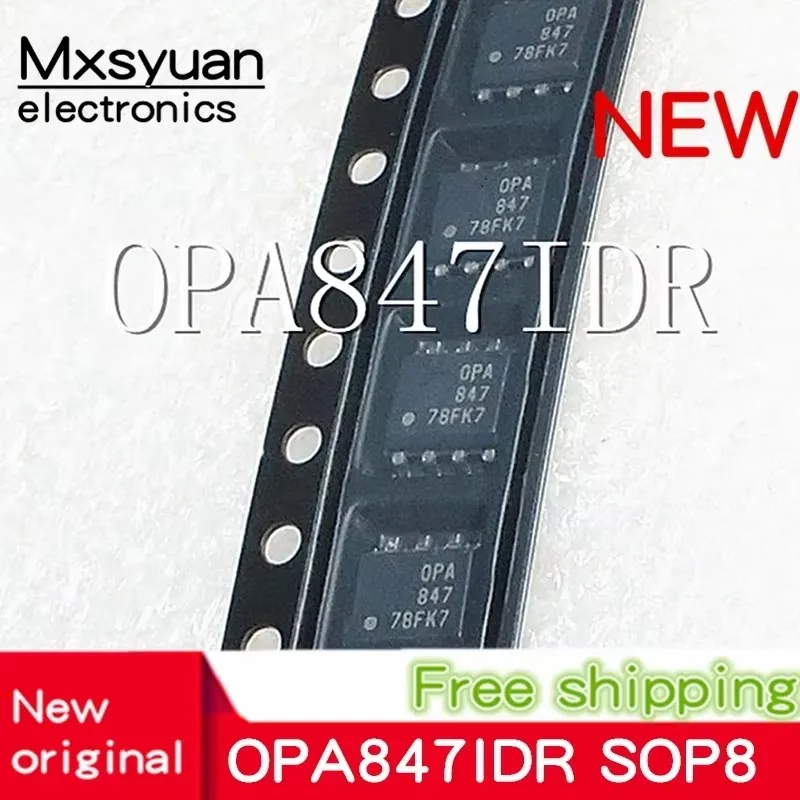 10 قطعة ~ 50 قطعة/الوحدة OPA847IDR OPA847ID OPA847I OPA847 SOP8 جديد الأصلي في المخزون