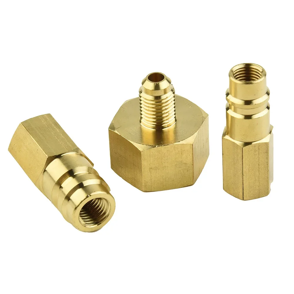 High And Low Voltage Converter For Air Conditioning 140g Brass For Converting R12 To R134a LP And Connection Power Tool Part
