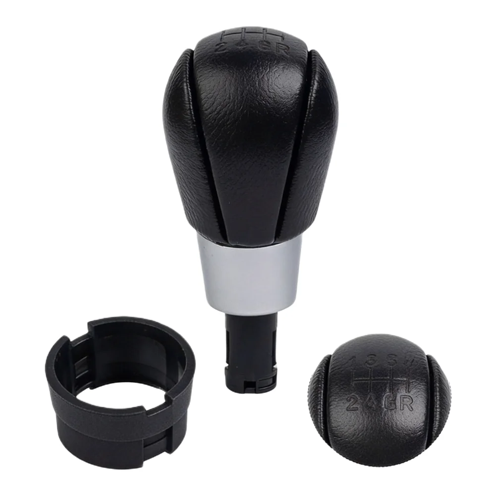 6 Manual Transmission Knob Black Shift Knob Comfortable Grip Driving Easy Installation Process Seamless Integration For Cars