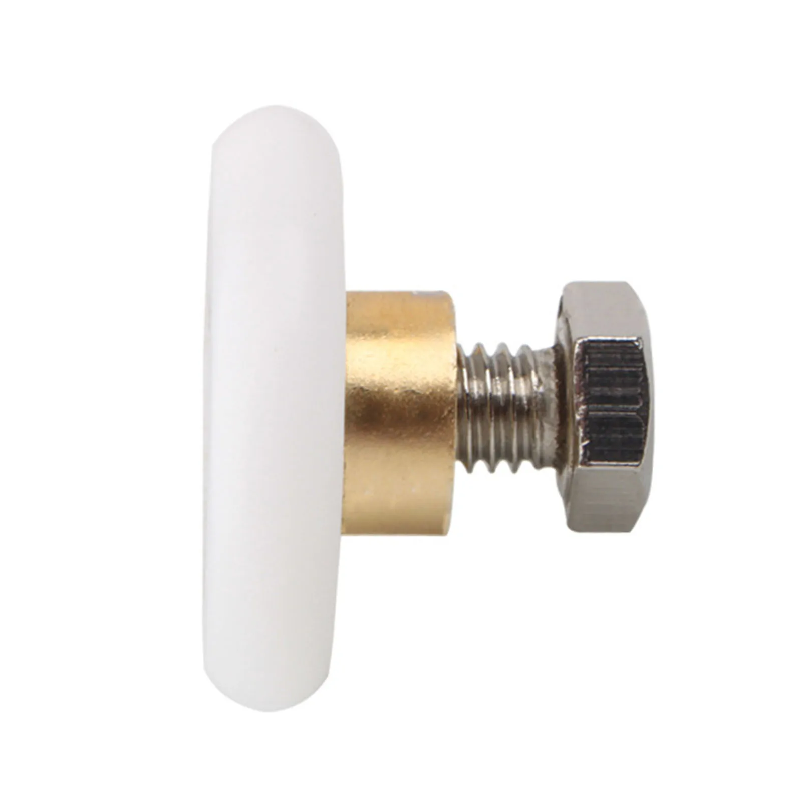 Roulettes de porte de douche en acier inoxydable avec roulement à billes en acier et roue en plastique pour porte de verre coulissante dans la salle de bain