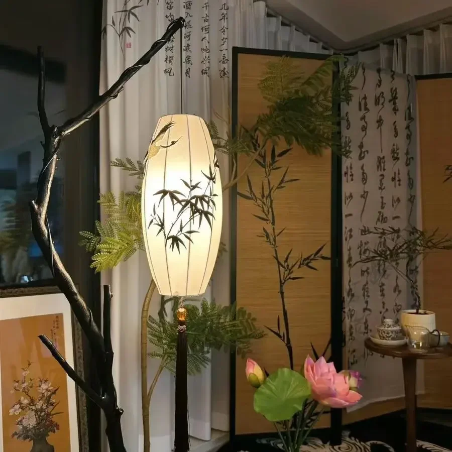 TAO Ancient Chinese Modern Floor Lamp Decoration Tea Room Atmosphere Tree Branch Study