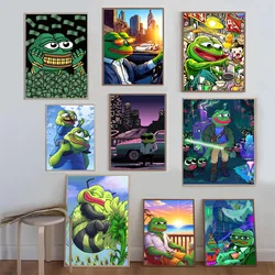 Sad Frog Pepe Poster Good Quality Prints and Posters HD Quality Poster Wall Art Painting Study Home Decor