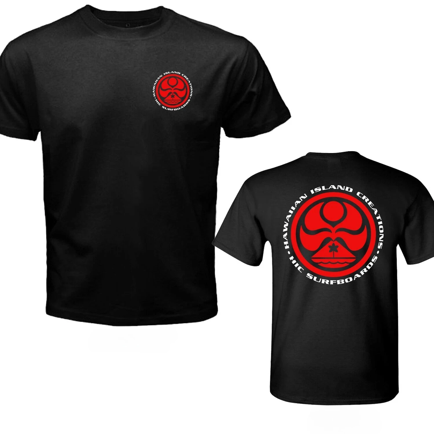 2026 Hawaiian Island Creations Surfing Men's Black Size S To 4XL High-end Luxury Unisex Style Both of Men and Women