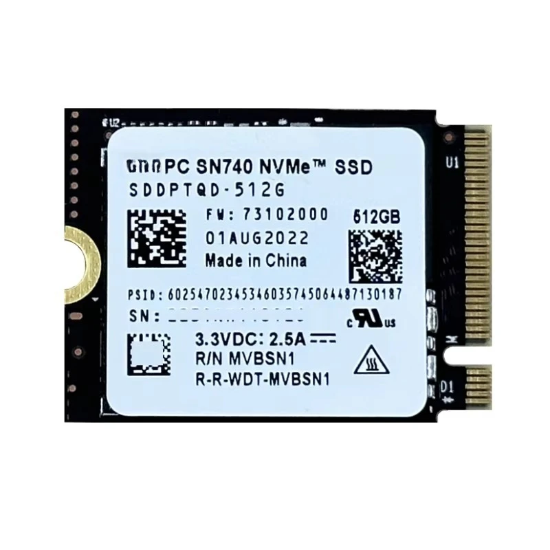 

SN740 SSD 2TB 1TB Hard Drive M.2 2230 NVMe PCIe Gen 4x4 Solid State Drive for Pc Laptop & Desktop