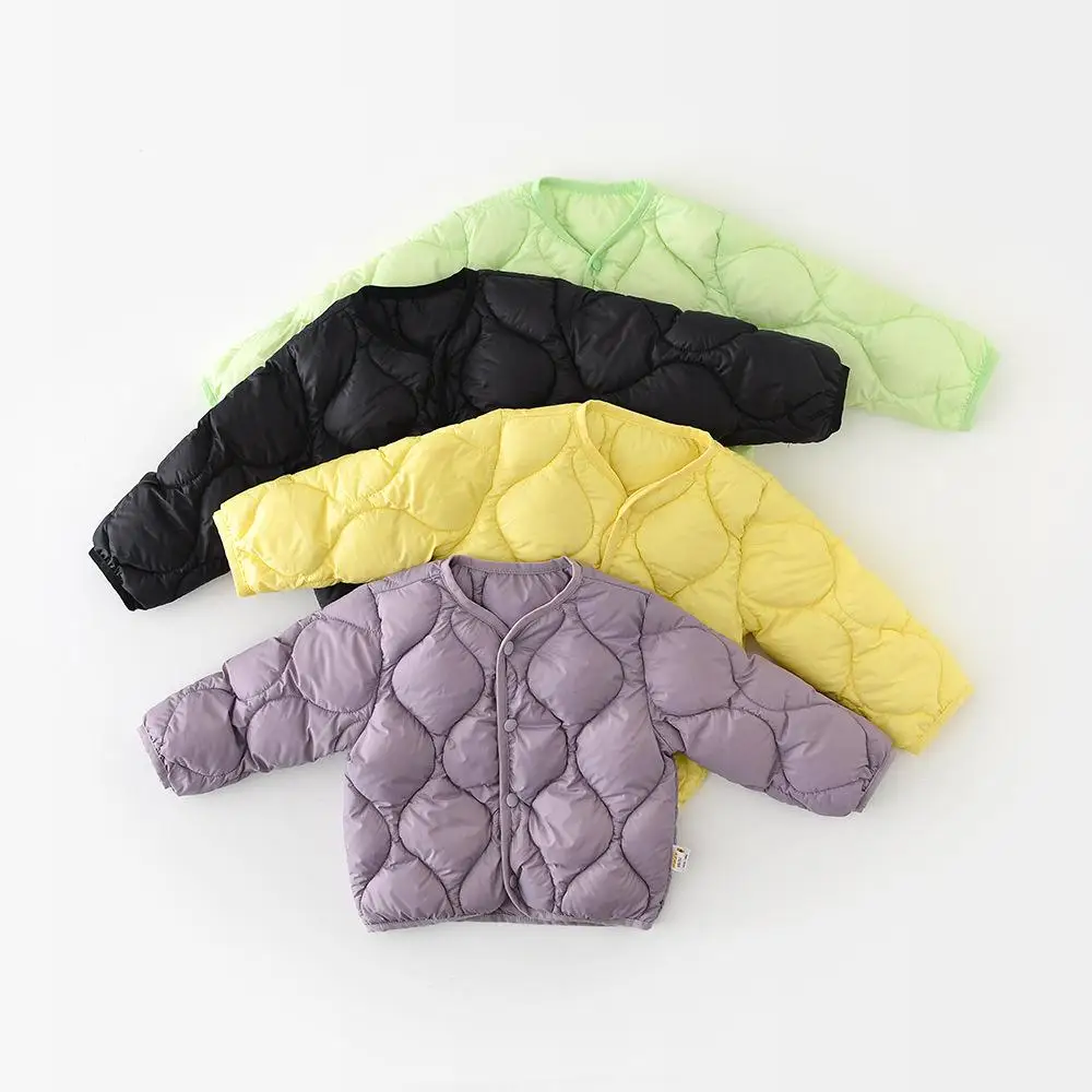 2025 Winter New Baby Down Jacket Infant Boys Warm Coat White Duck Down Girls Padded Jacket Plus Velvet Thick Toddler Clothes