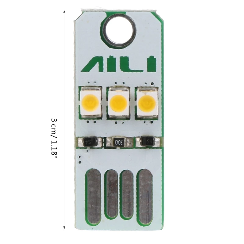 โต๊ะคอมพิวเตอร์แหล่งจ่ายไฟมือถือชิป LED Nightlight แบบพกพา LED Light Dropship