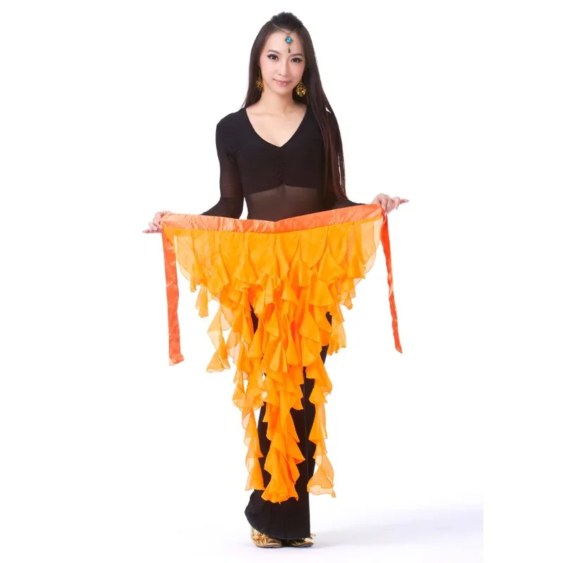 Индивидуальная шифоновая юбка с девятью хвостами лисы, юбка с листьями, танец живота, цепочка на талию, шарф для танца живота, пояс с кисточками