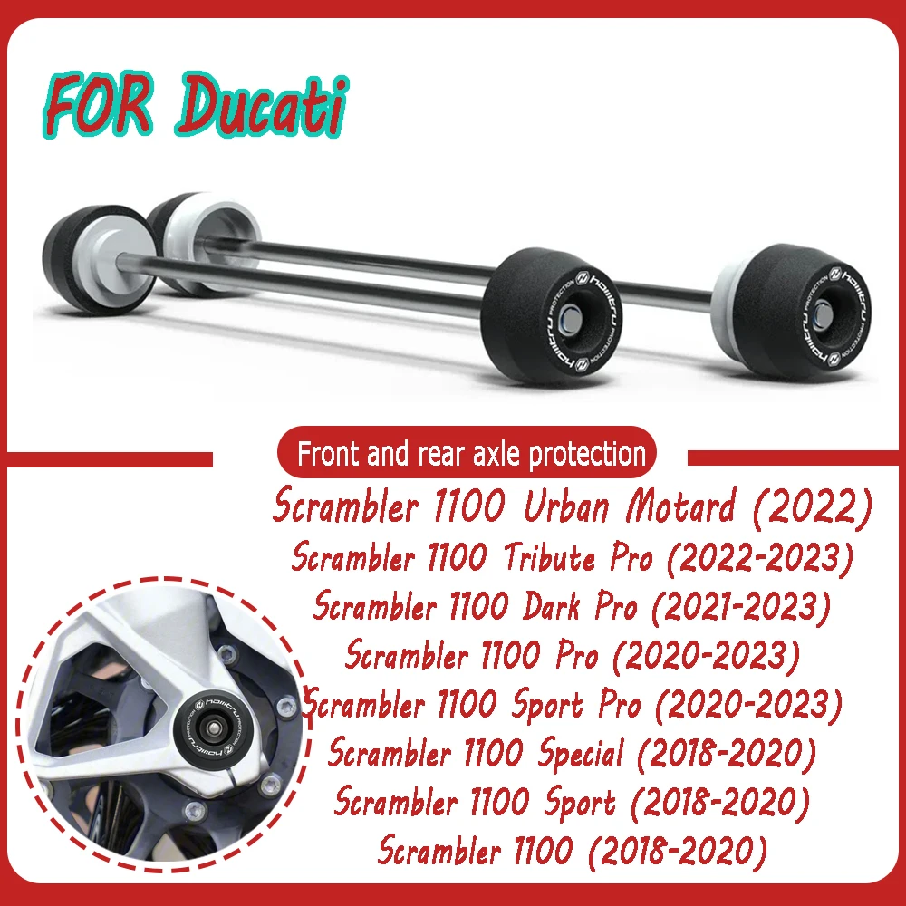 

Front axle collision protection For Ducati Scrambler 1100 2018 2019 2020 2021 2022 2023 motorcycle accessories