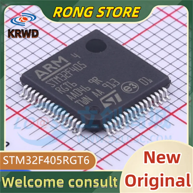 (5 قطعة) STM32F405RGT6 STM32F405 LQFP64 رقاقة جديدة ومبتكرة IC