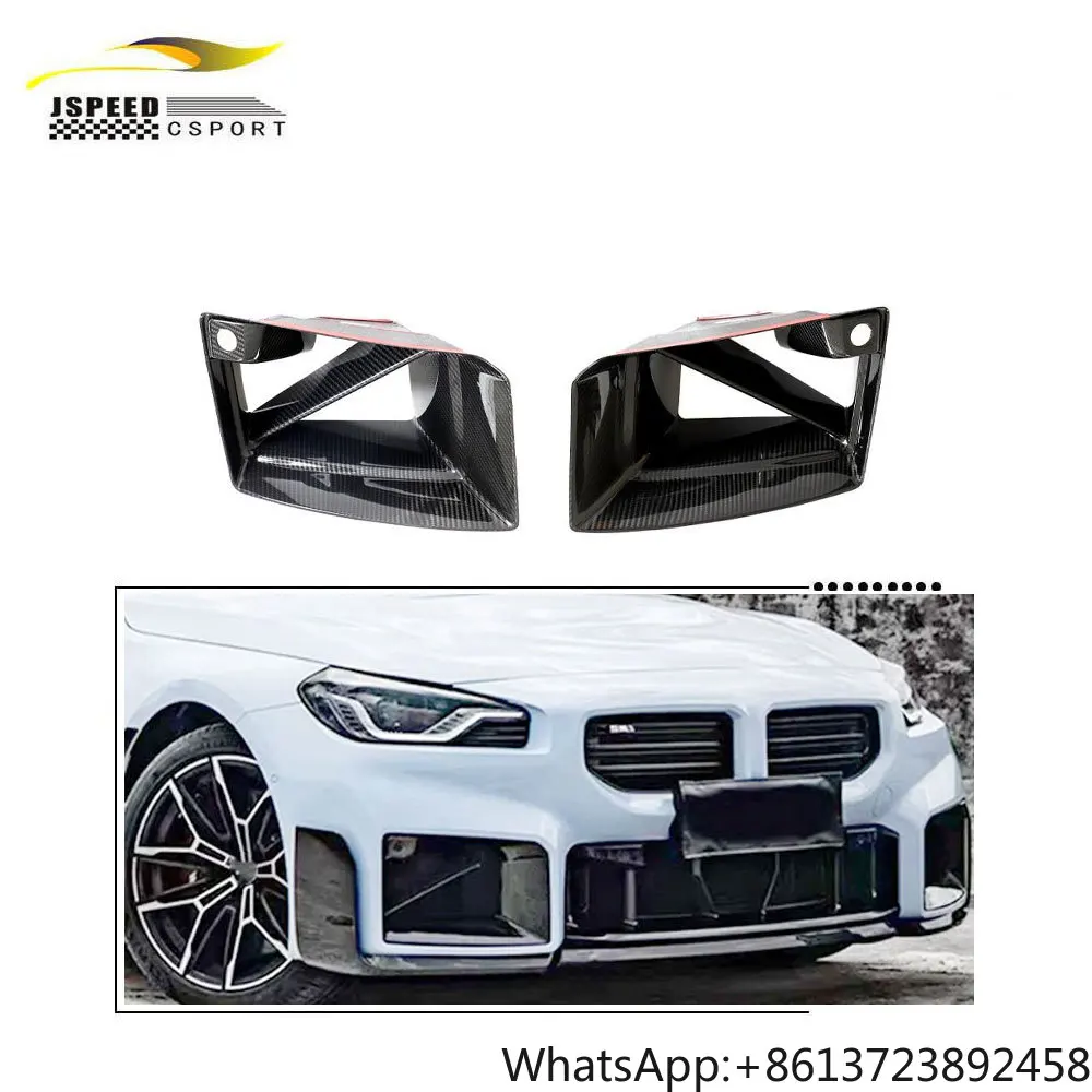 

JCSPORTLINE Pure Pre-preg Dry Carbon Fiber Front Bumper Air Ducts for BMW G87 M2 Coupe 2023