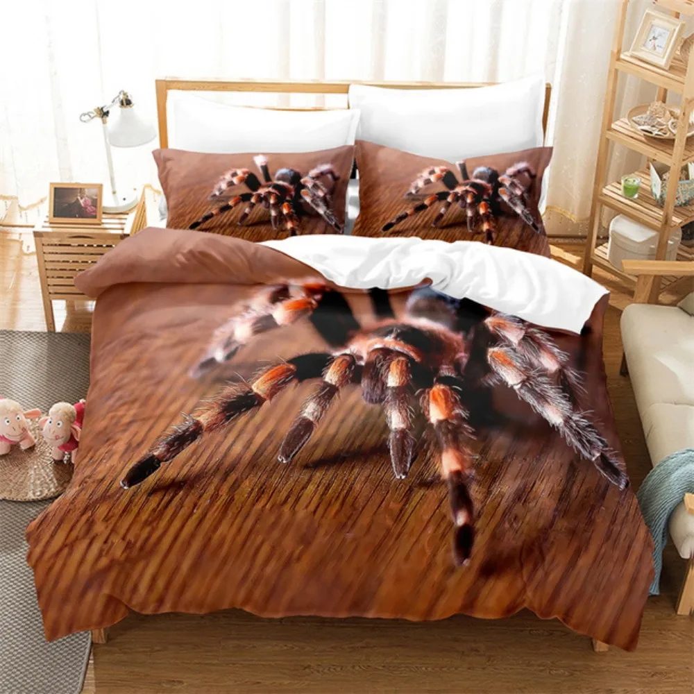 

Horrible Spider Bedding Set Insect Hedgehog Bed Linen Teens Men Room Decor And Pillowcase Queen King Single Size Duvet Cover Set