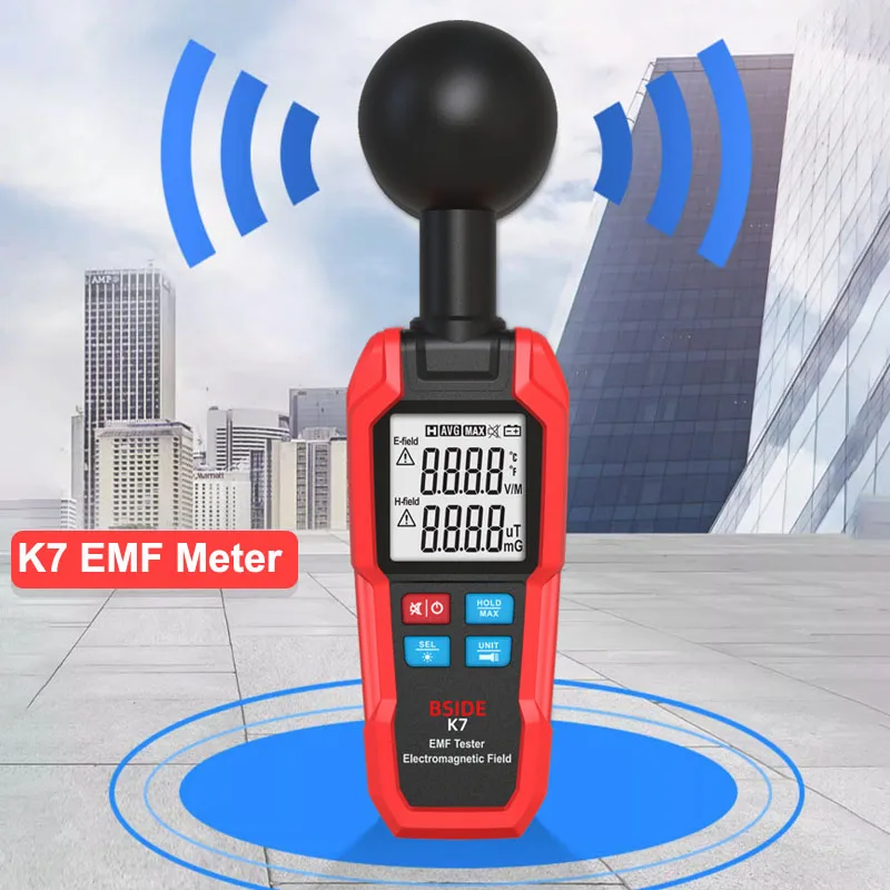 EMK-Meter Detektor für elektro magnetische Strahlung Dosimeter Geiger Test Temperatur/elektrisches