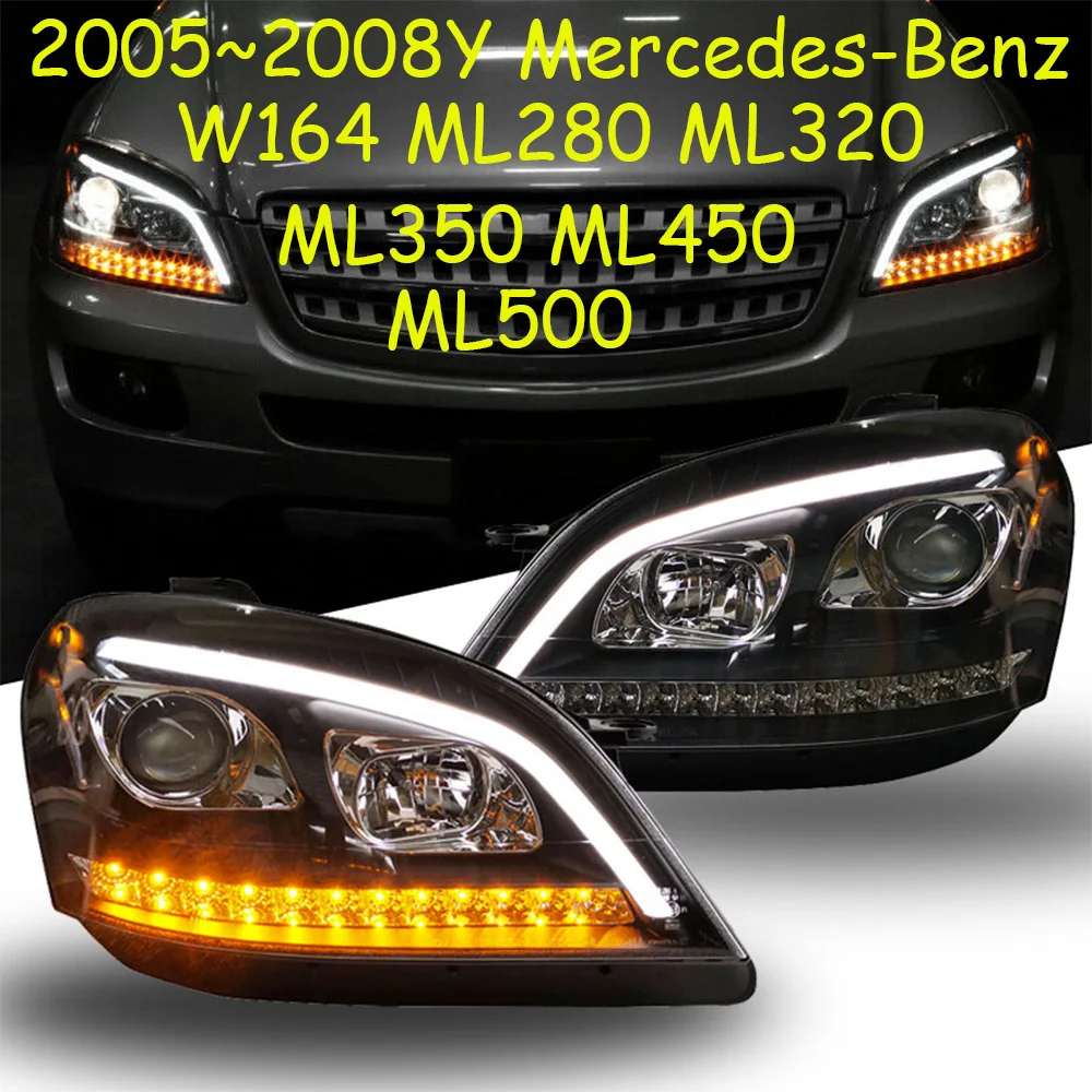 car bumper head lamp for Mercedes benz W164 headlight 2005~2008y LED DRL ML280 ML320 ML350 ML450 ML500 daytime light