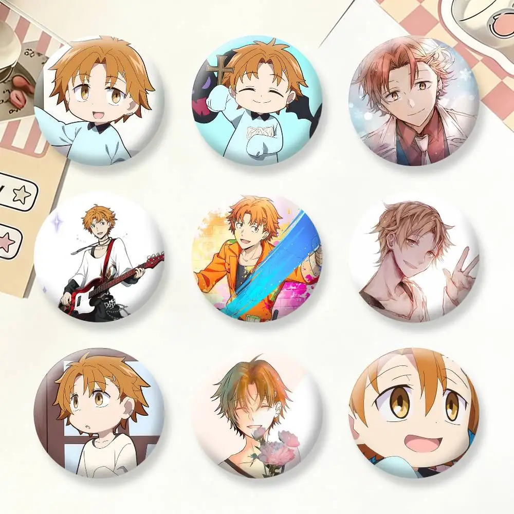 Junichirou Tanizaki B-Bungo Stray Brooches Cartoon Badge Pins Backpack Hat Accessories Friend Gift