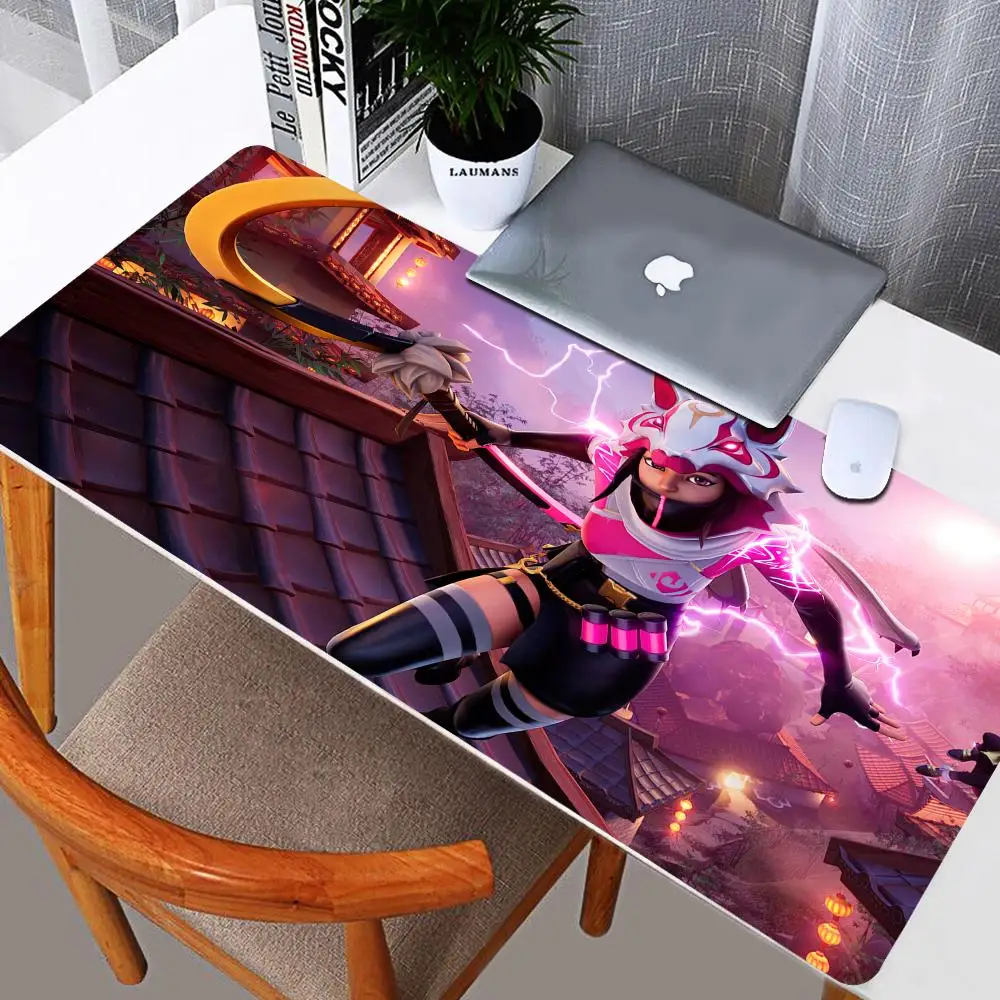 

F-Fortnite Deskmat Gaming Mouse Pad Anime Mousepad Xxl Computer Accessories Desk Mat Mats Gamer Mause Office Offices Pc Desktop