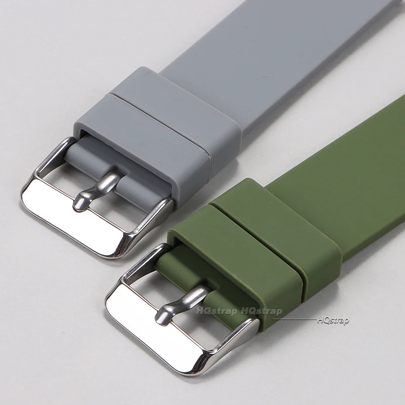 Universal Silicone Watch Strap 14 16 18 20 22 24mm Quick Release Wristwatch Band Women Men Sports Watches Bracelet Wrist Belt