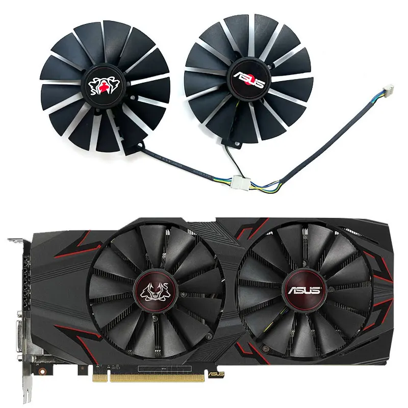 95MM New For ASUS GeForce GTX1070ti 8GB CERBERUS ADVANCED Graphics Card Replacement Fan FDC10M12S9-C