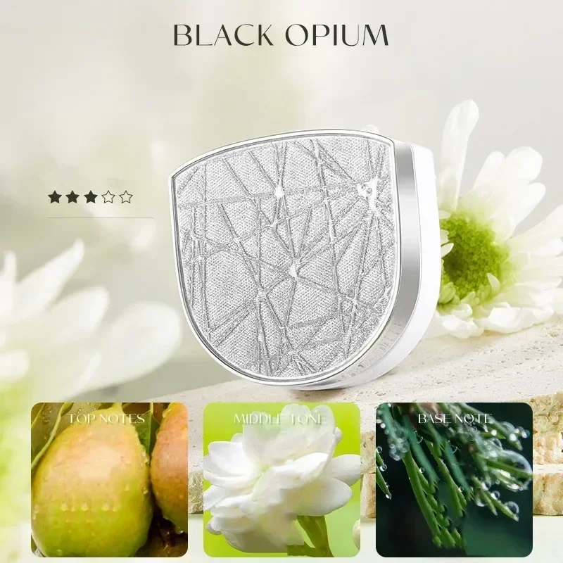 

Silver Case Mini Solid Balm Fresh Natural Longlasting Deodorant Solid Perfumes Fragrances Women Men Body Antiperspirant Portable