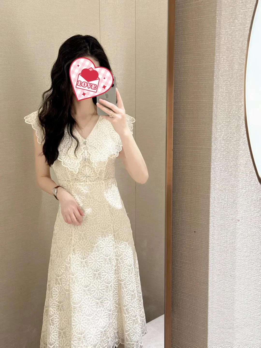 Ele V-Ne oco para fora fi cauda longa dr verão novo sle design sentido midi dr com guarnição de renda pequena fraança sle