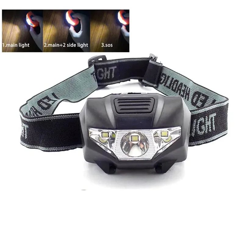 

High power Mini headlight Small Led Headlamp Torch Light AAA Battery camping Outdoor Head Light Lamp