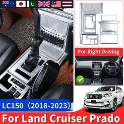 For 2018-2023 Right Rudder Car Toyota Land Cruiser Prado 150 Stainless Steel Panel Gearbox Cover Lc150 J150 Interior Accessories