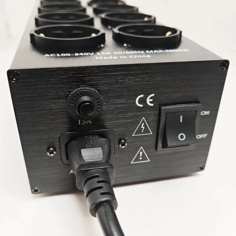 TP80PLUS Power Filter, European Standard Socket Amplifier, Audio and Video Equipment Noise Reduction, Surge Protection