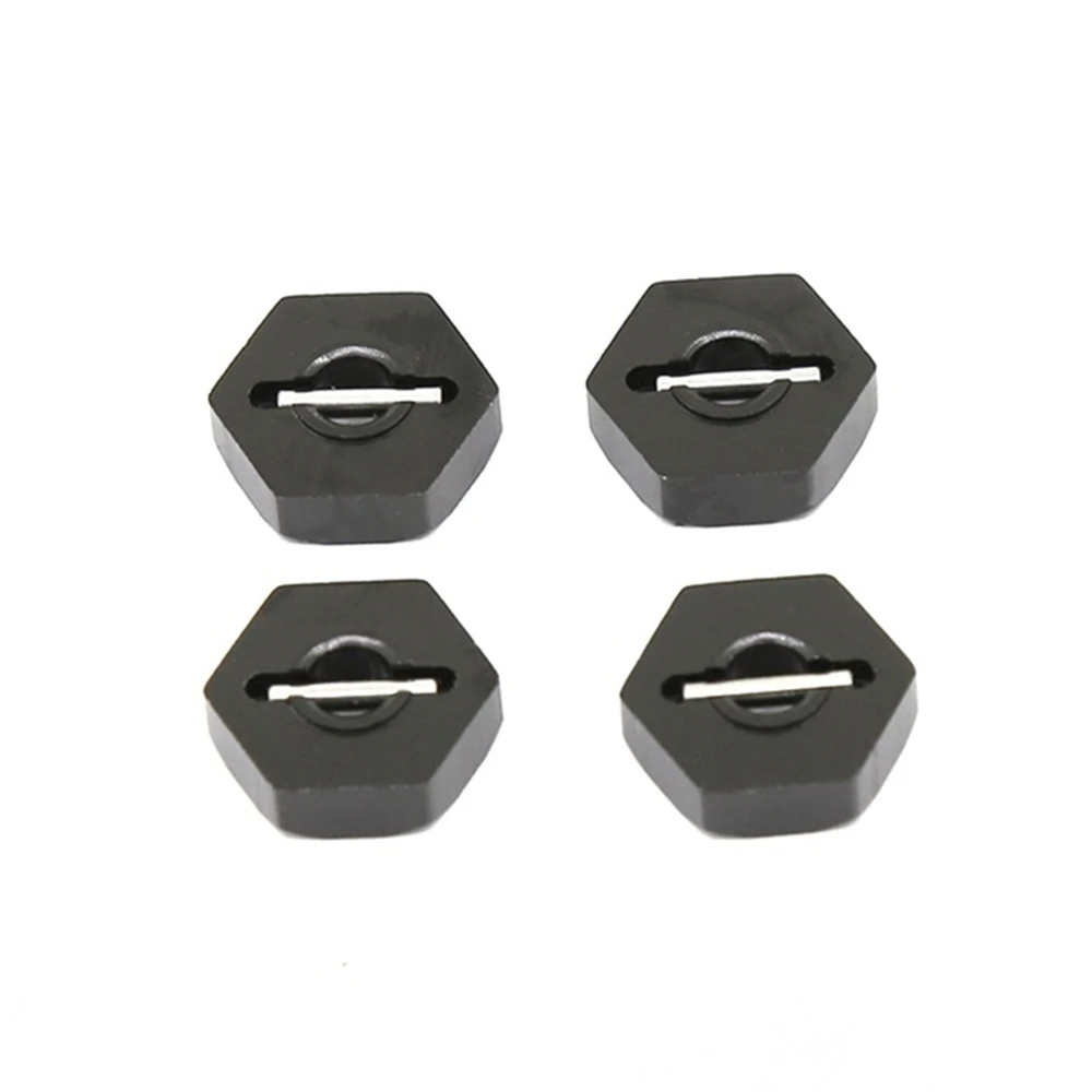 4Pcs Metal 12mm Wheel Hub Hex with Pins for Traxxas 1/16 Slash 4WD E-Revo/VXL Summit VXL RC Car Upgrade Parts,4