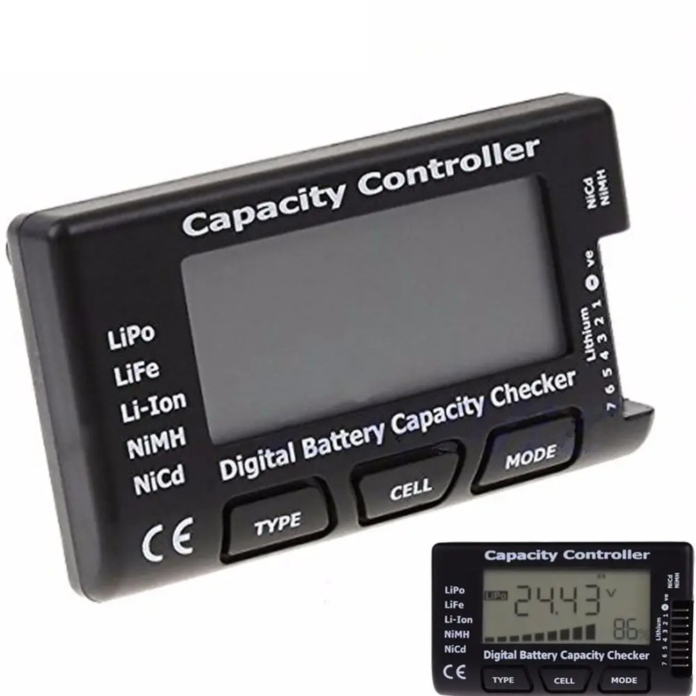 High Quality LiPo LiFe Li-Fe Li-Ion CellMeter-7 Battery Balancer Capacity Controller Tester Digital Checker