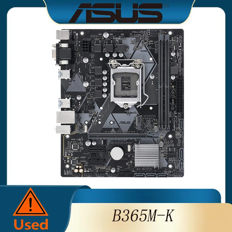 

prime ASUS B365M-K Intel LGA-1151 mATX motherboard is equipped with LED lighting effect, DDR4 2666MHz, supports M.2, SATA 6Gbp