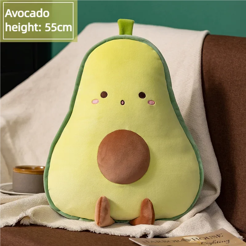 Soft Avocado Doll Creative New Lunch Napping Banana Carrot Plush Pillow Mushroom car Cushion Doll Gift for Girlfriend