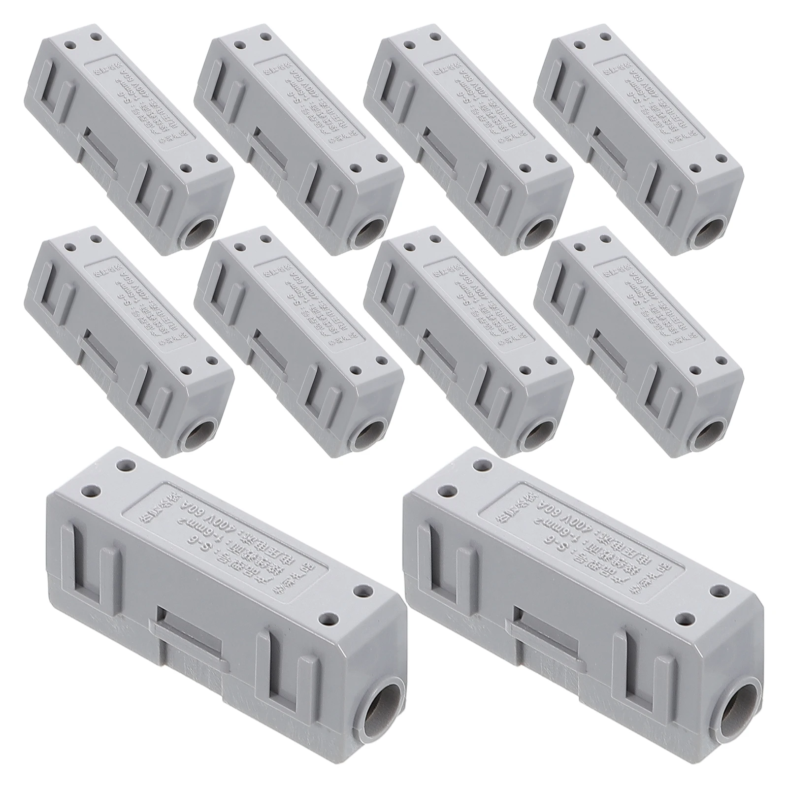 

10 pcs Wire Connectors Quick Terminals Electric Cable Mini Brass High Temperature Reusable Wiring Fittings Splitter
