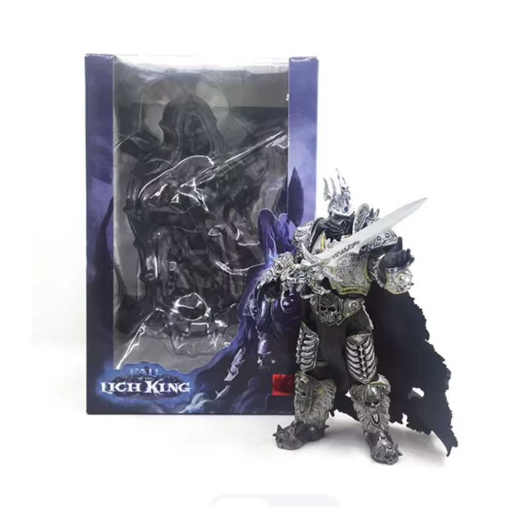 16CM WOW Fall of The Lich King modelo de juguete PVC World Of Warcraft Dota Menethil figura de acción estatua