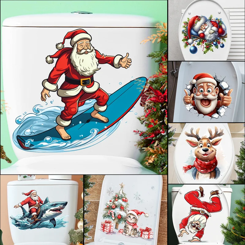 

Christmas Stickers Santa Claus DIY Waterproof Kids Games Sticker Children Party Decor Toy New Year Party Home Decor