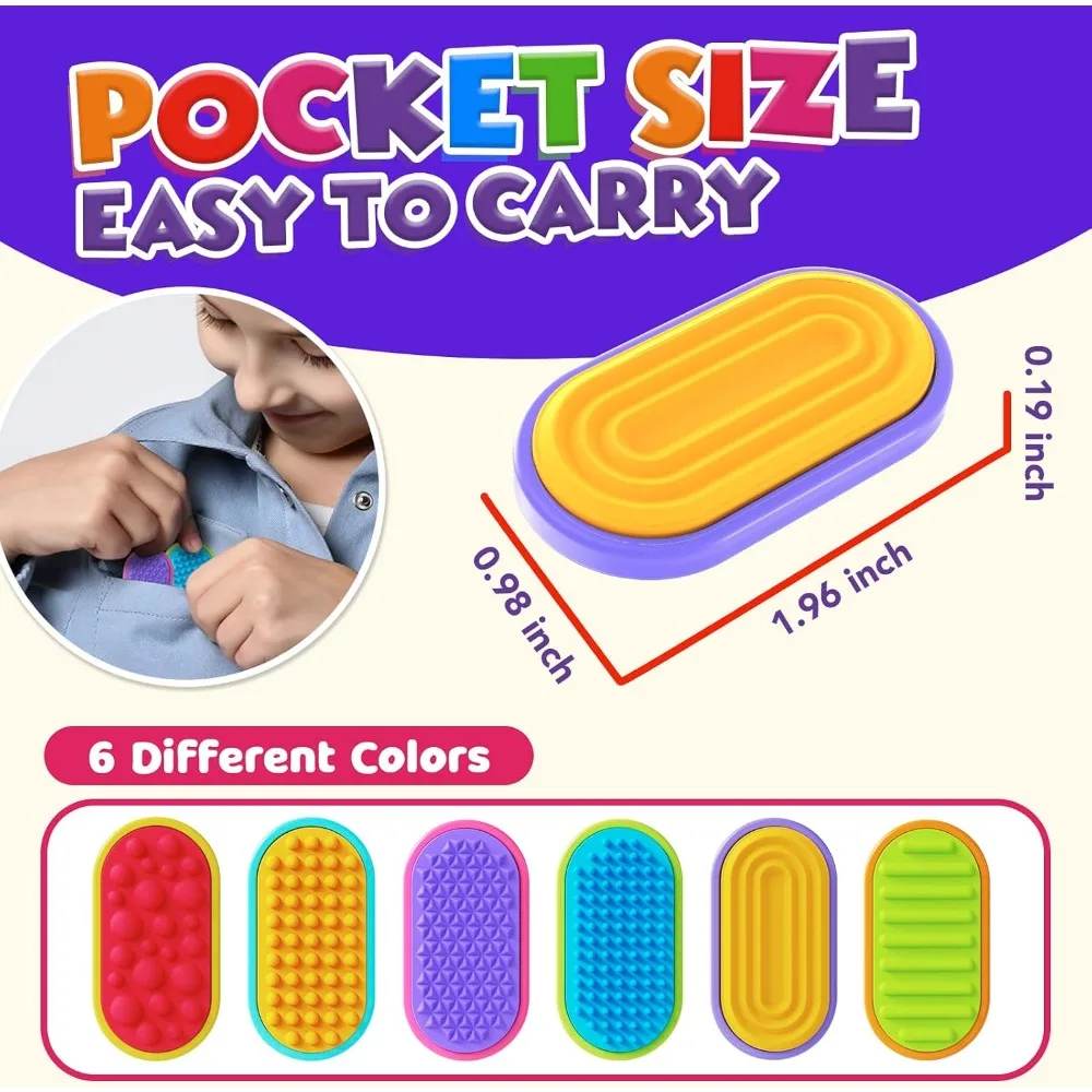 Juguetes magnéticos de silicona para niños: deslizadores para aliviar el estrés para autismo y ansiedad