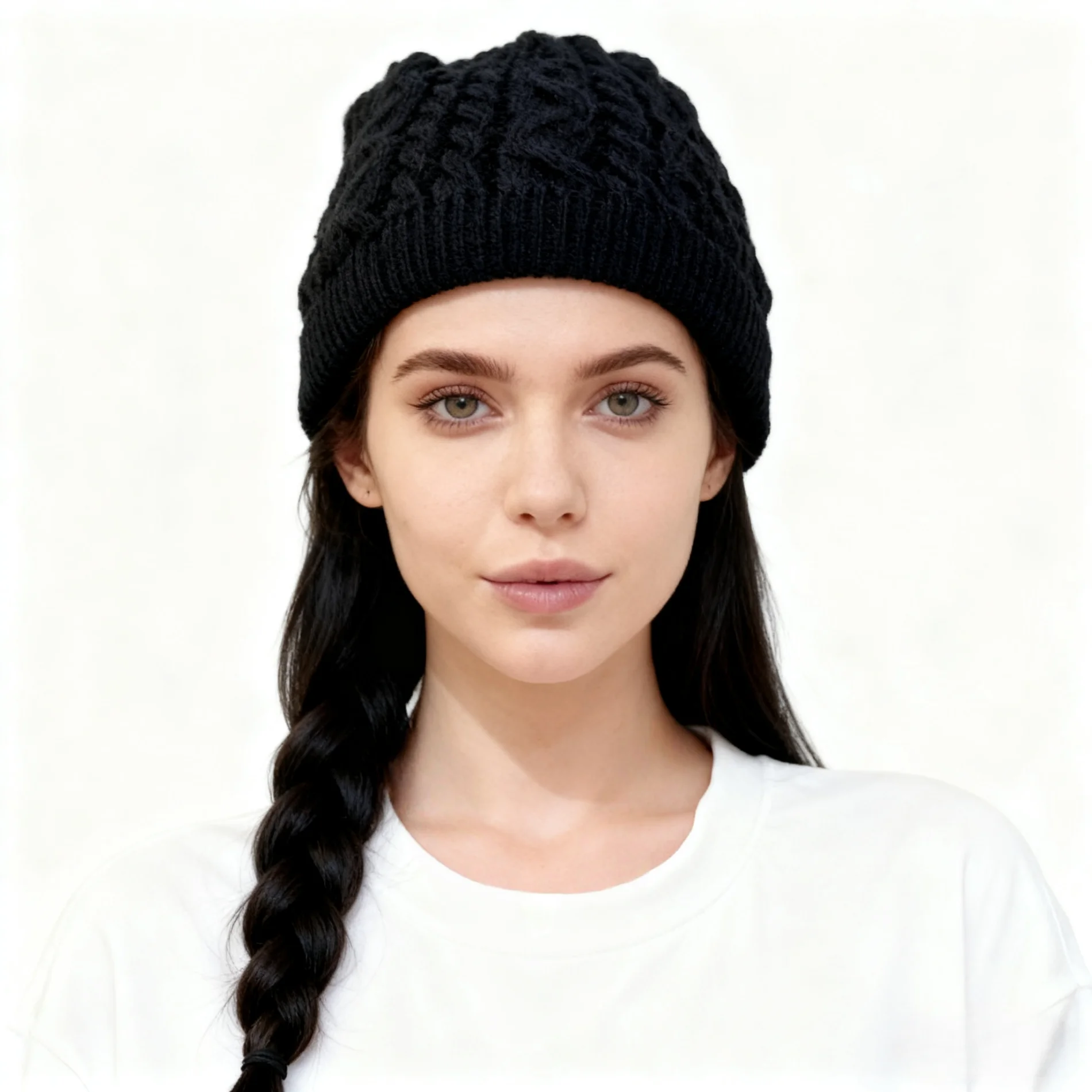 Mehrzweck-Set mit gestrickter Wintermütze und Schal | Warme Thermo-Mütze, Halswärmer, Ski-Gesichtsbedeckung für Damen und Herren, Outdoor, kaltes Wetter – Detail 5